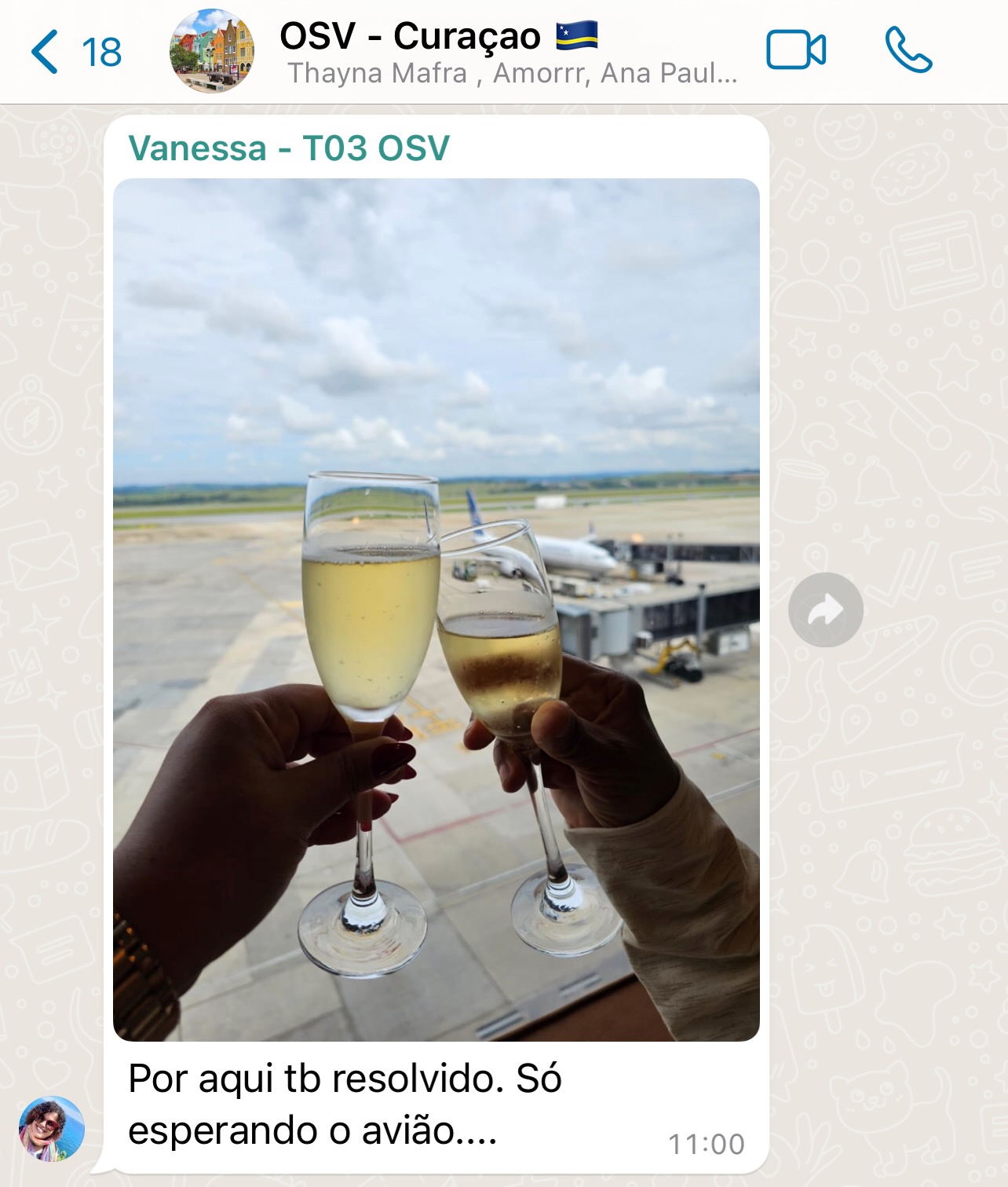 Aluno viajando